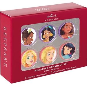 Disney Princess Miniature Ornament Set